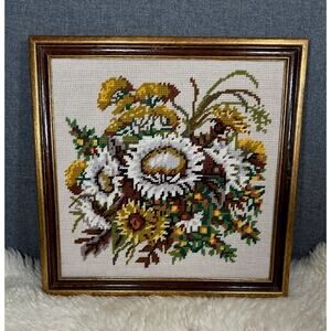 Vintage Handmade Framed Cross Stitch